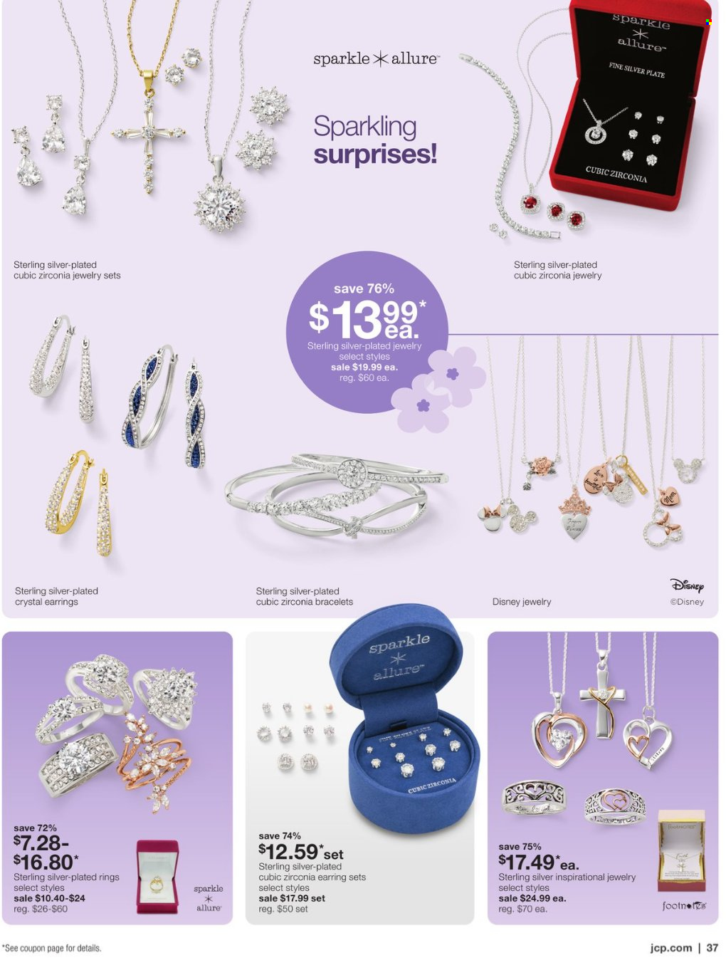 thumbnail - JCPenney Flyer - 04/11/2024 - 05/15/2024 - Sales products - Disney, plate, bracelet, earrings, jewelry. Page 37.