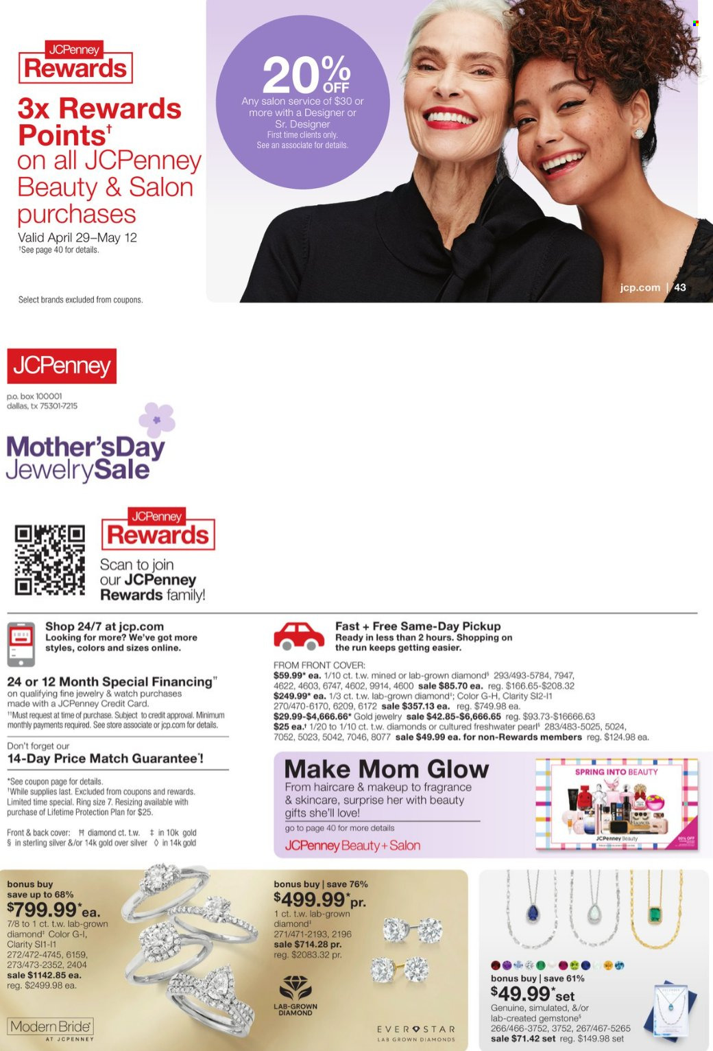 thumbnail - JCPenney Flyer - 04/11/2024 - 05/15/2024 - Sales products - fragrance, watch, jewelry. Page 44.