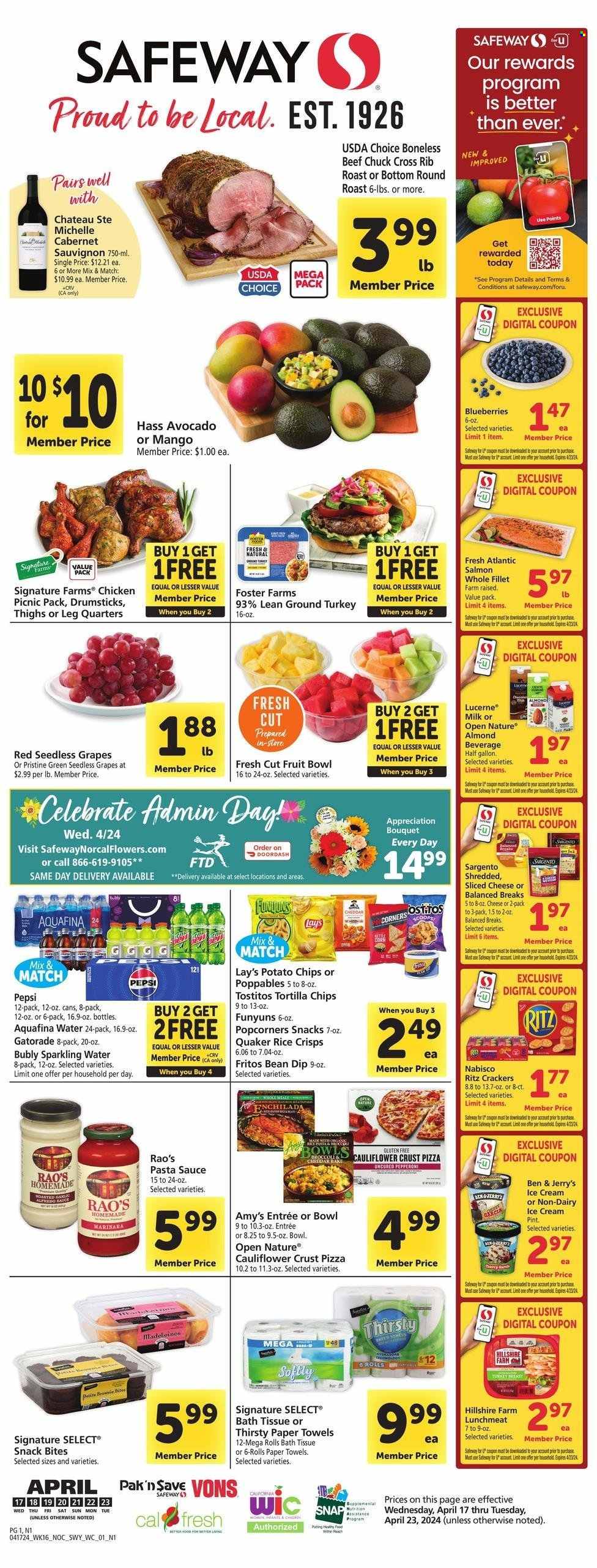 Safeway ad - 04/17/2024 - 04/23/2024. Page 1