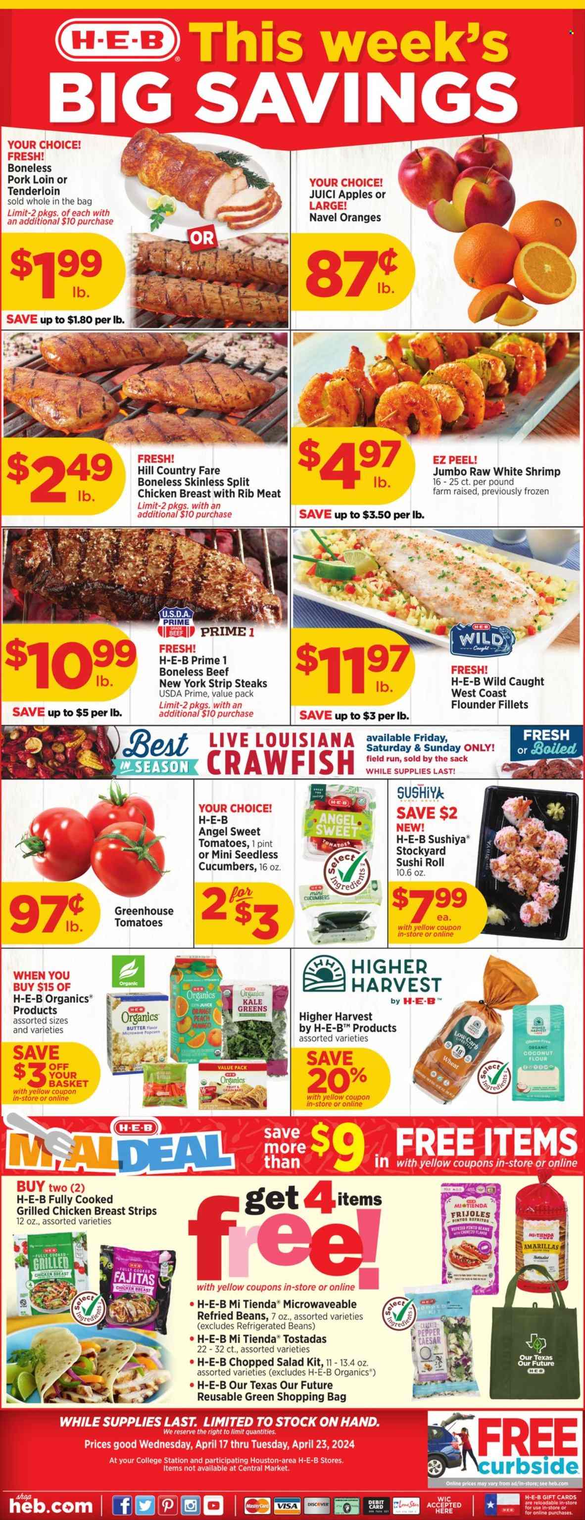 H-E-B ad - 04/17/2024 - 04/23/2024. Page 1