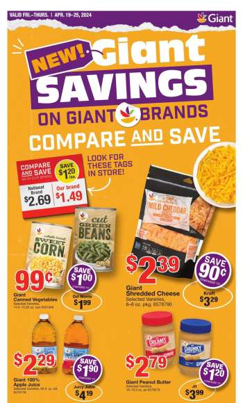 Giant Food Flyer - 04/19/2024 - 04/25/2024.