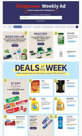 Walgreens Flyer - 04/21/2024 - 04/27/2024.