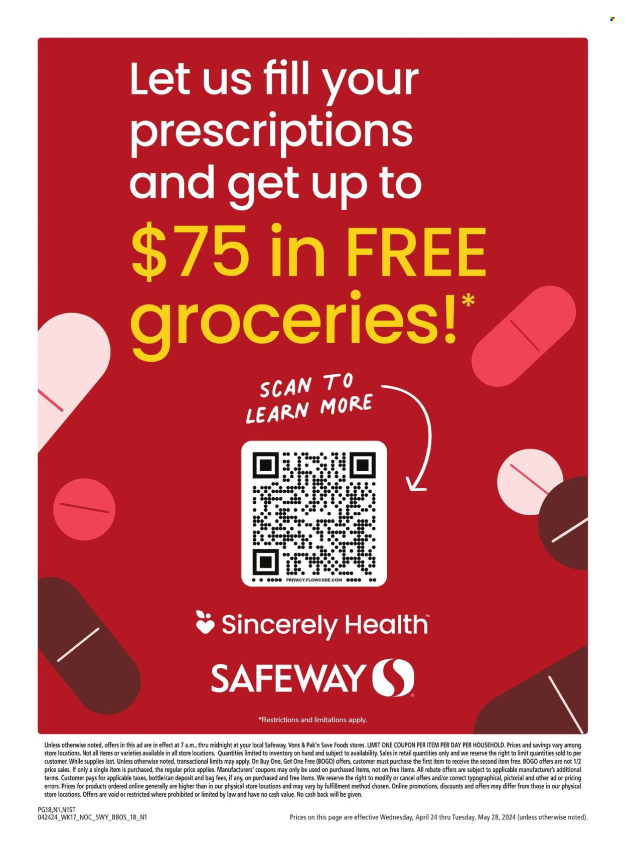 Safeway ad. Page 18