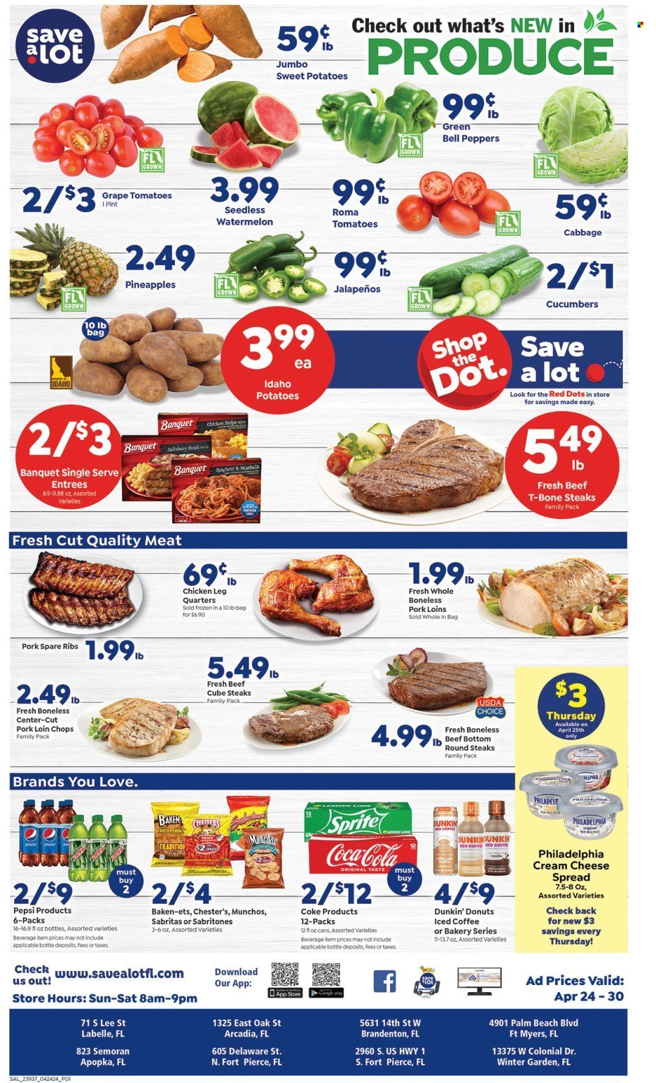 Save a Lot ad - 04/24/2024 - 04/30/2024. Page 1