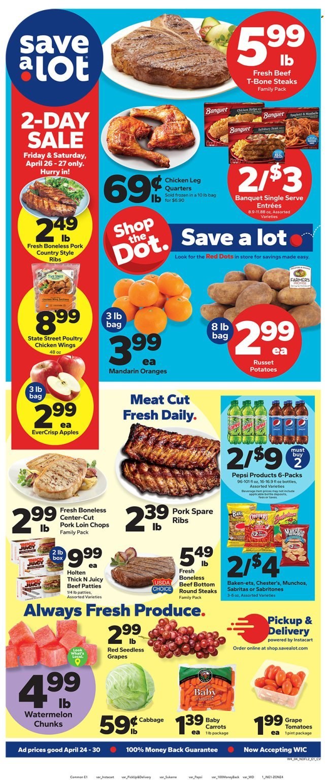 Save a Lot ad - 04/24/2024 - 04/30/2024. Page 1