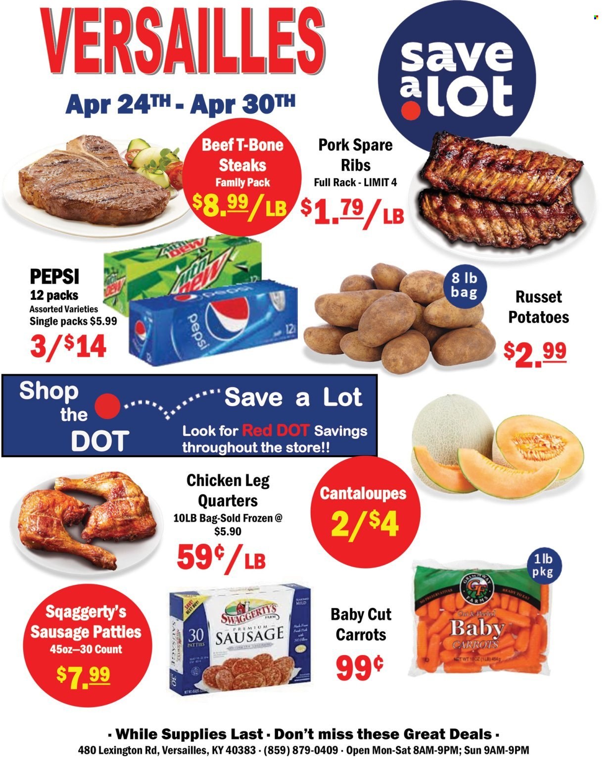 Save a Lot ad - 04/24/2024 - 04/30/2024. Page 1