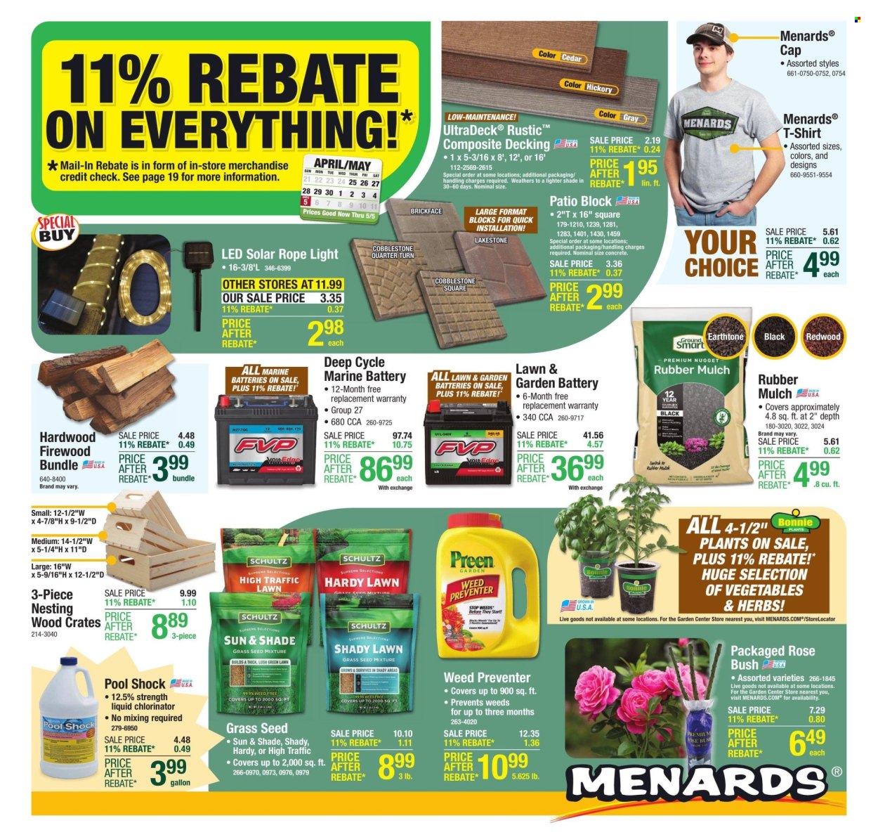 Menards ad - 04/25/2024 - 05/05/2024. Page 1