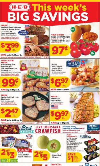H-E-B Flyer - 04/24/2024 - 04/30/2024.