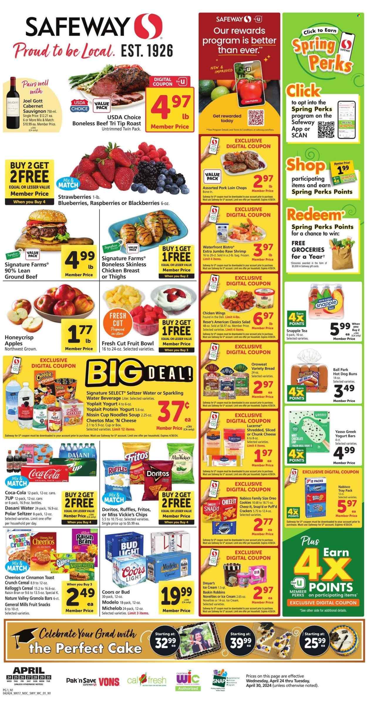 Safeway ad - 04/24/2024 - 04/30/2024. Page 1