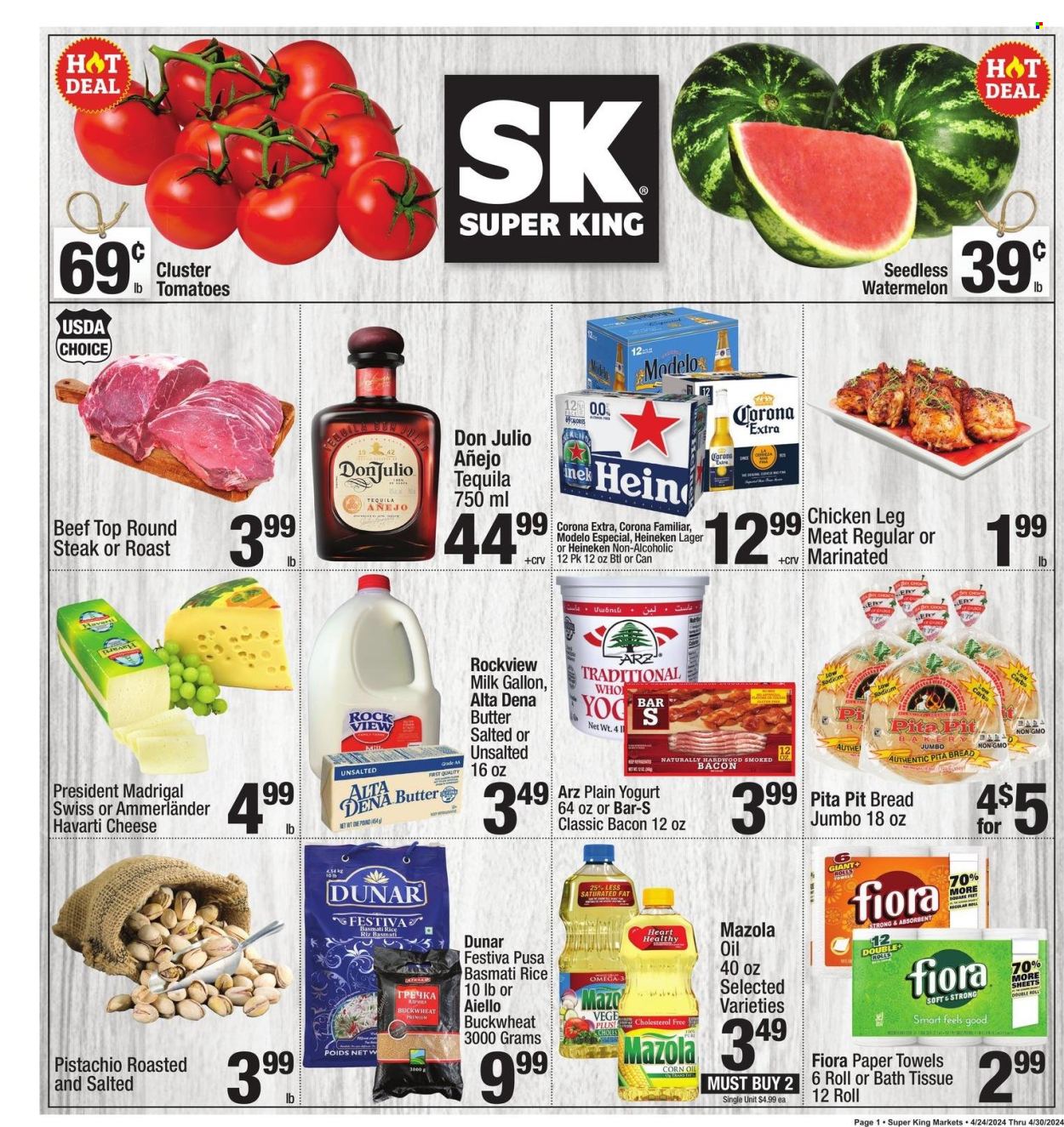 Super King Markets ad - 04/24/2024 - 04/30/2024. Page 1