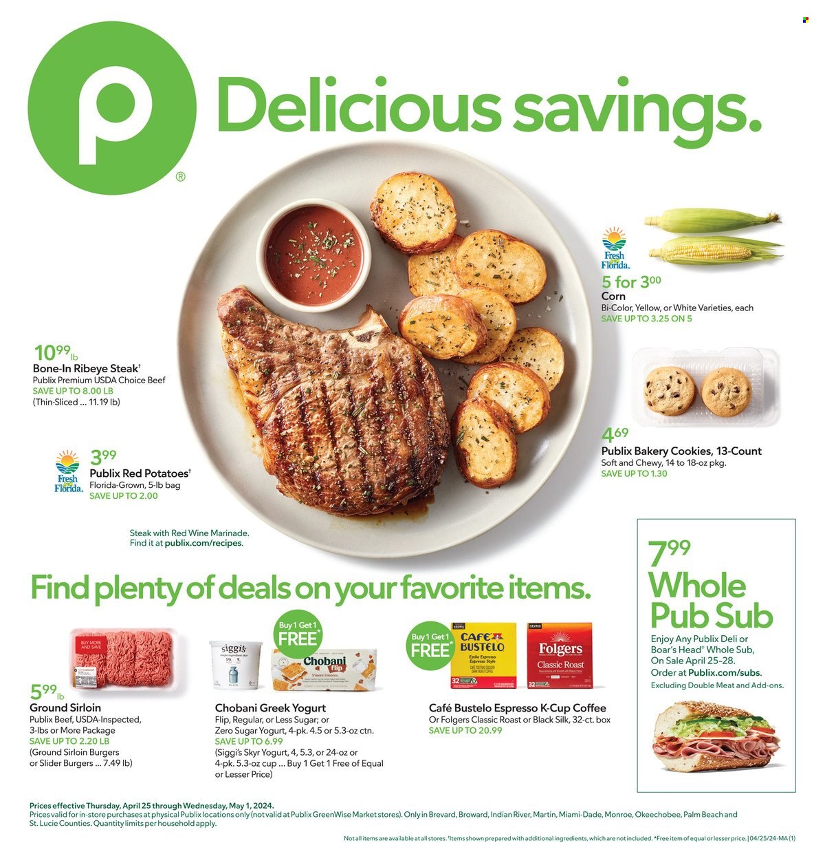 Publix ad - 04/25/2024 - 05/01/2024. Page 1