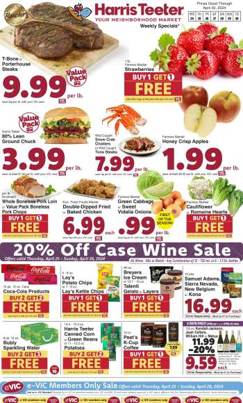 Harris Teeter Flyer - 04/24/2024 - 04/30/2024.