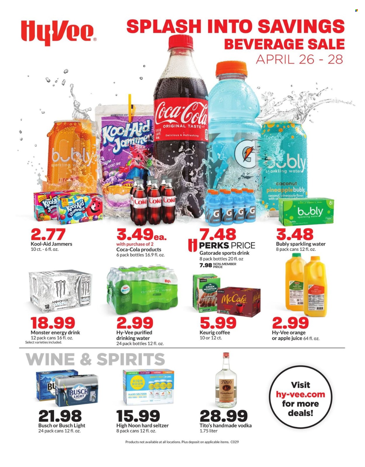 Hy-Vee ad - 04/26/2024 - 04/28/2024. Page 1