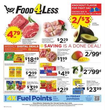 Food 4 Less Flyer - 05/01/2024 - 05/07/2024.