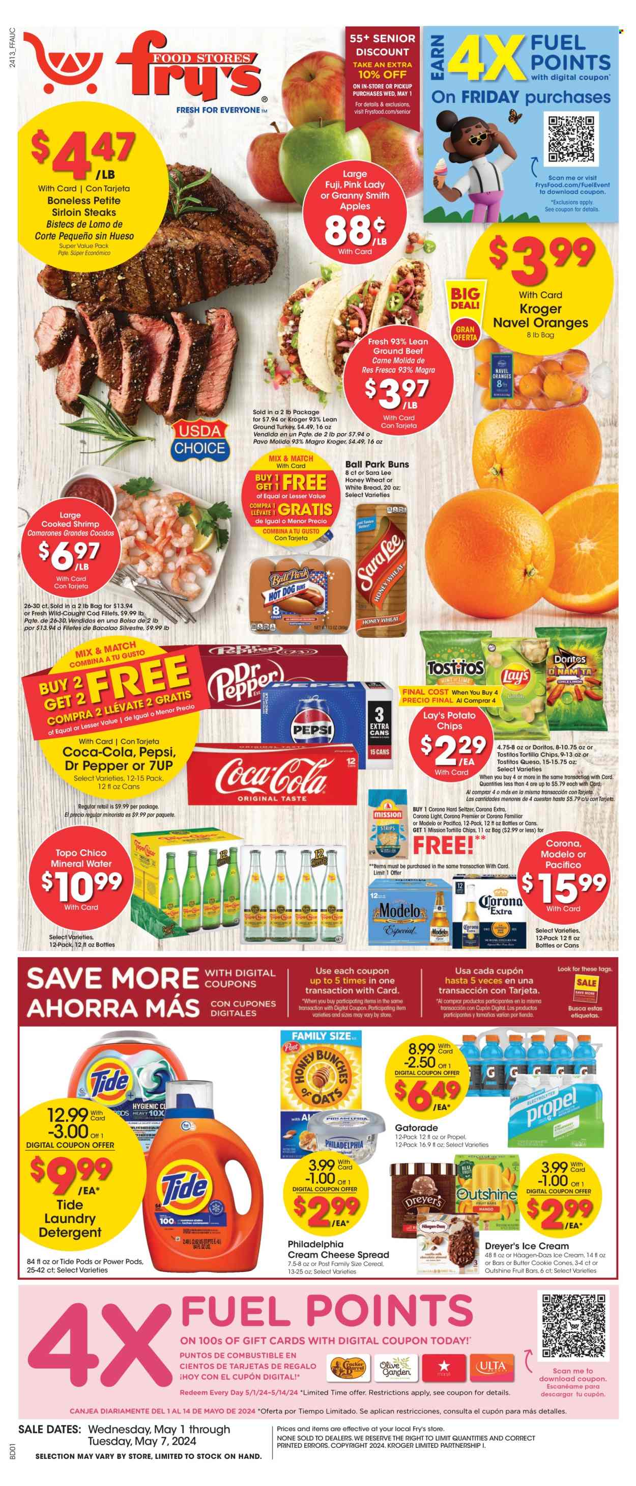 Fry’s ad - 05/01/2024 - 05/07/2024. Page 1