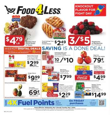 Food 4 Less Flyer - 05/01/2024 - 05/07/2024.