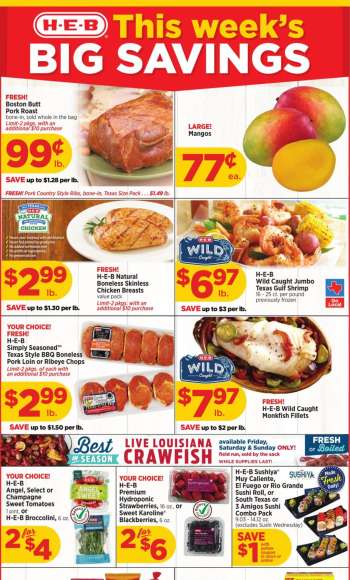 H-E-B Flyer - 05/01/2024 - 05/07/2024.