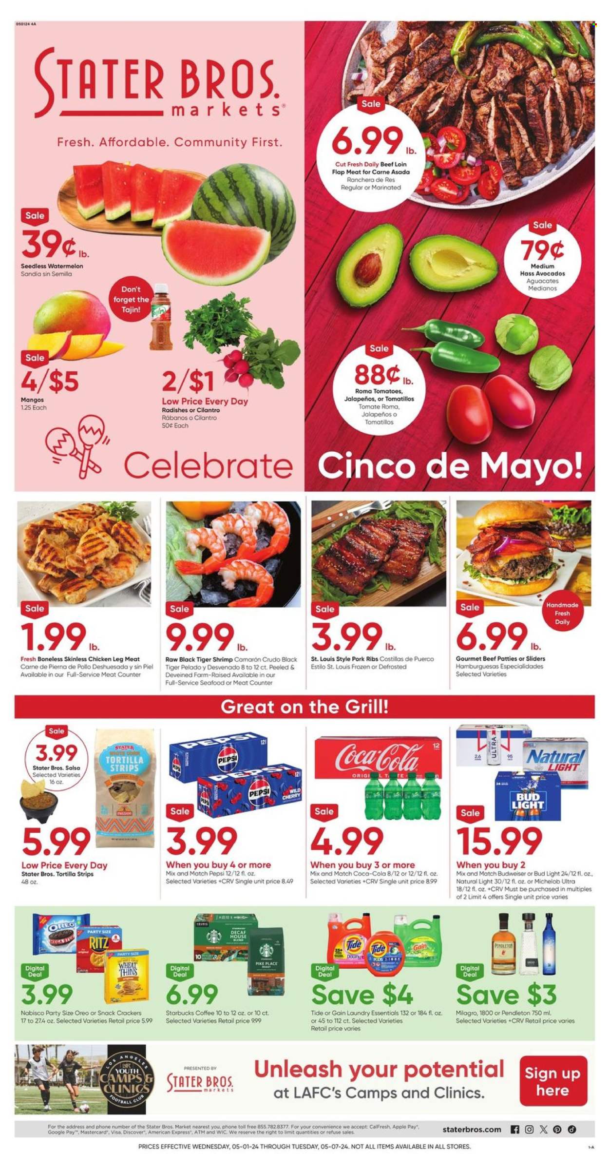 Stater Bros. ad - 05/01/2024 - 05/07/2024. Page 1