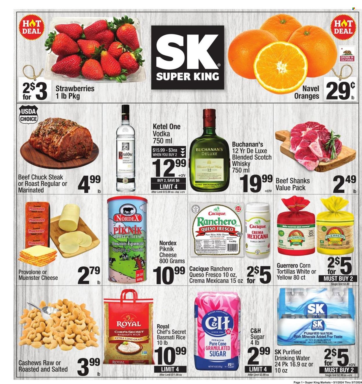 Super King Markets ad - 05/01/2024 - 05/07/2024. Page 1