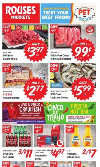 Rouses Markets Flyer - 05/01/2024 - 05/08/2024.