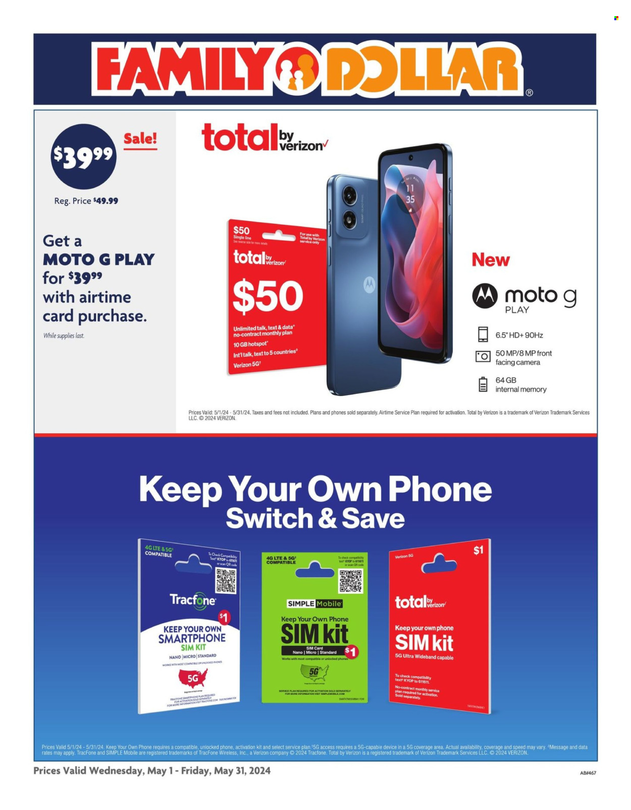 Family Dollar ad - 05/01/2024 - 05/31/2024. Page 1