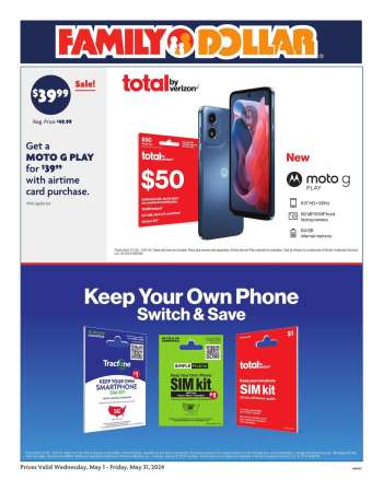Family Dollar Flyer - 05/01/2024 - 05/31/2024.
