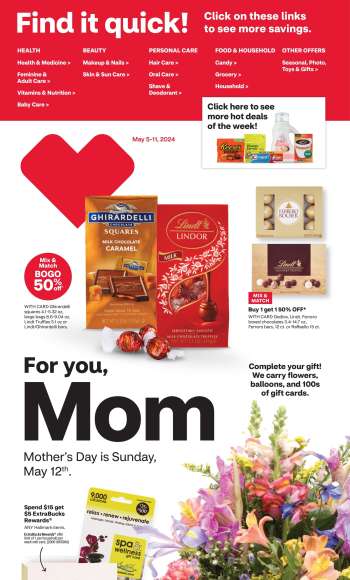 CVS Pharmacy Flyer - 05/05/2024 - 05/11/2024.