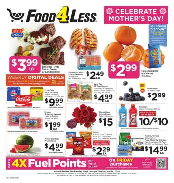 Food 4 Less Flyer - 05/08/2024 - 05/14/2024.
