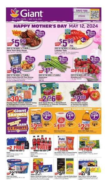 Giant Food Flyer - 05/10/2024 - 05/16/2024.