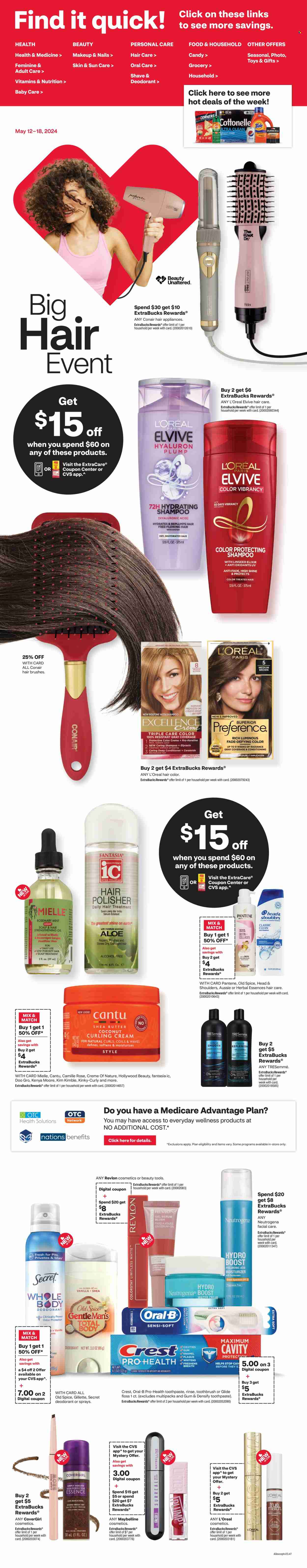 CVS Pharmacy ad - 05/12/2024 - 05/18/2024. Page 1