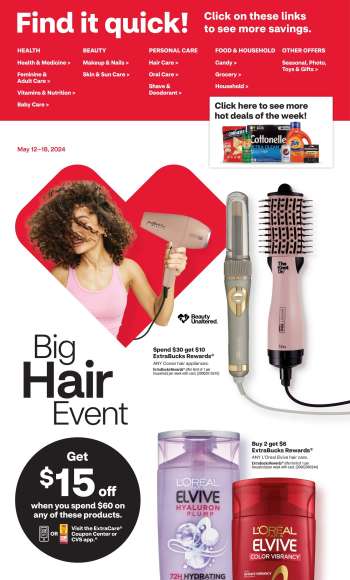 CVS Pharmacy Flyer - 05/12/2024 - 05/18/2024.