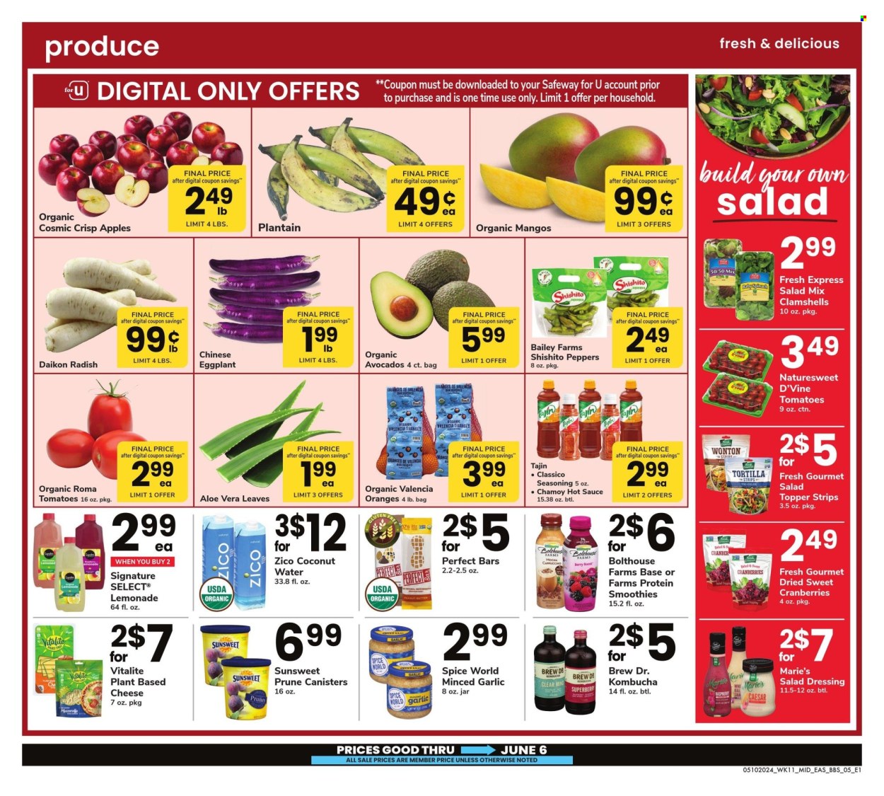 Safeway ad - 05/10/2024 - 06/06/2024. Page 5