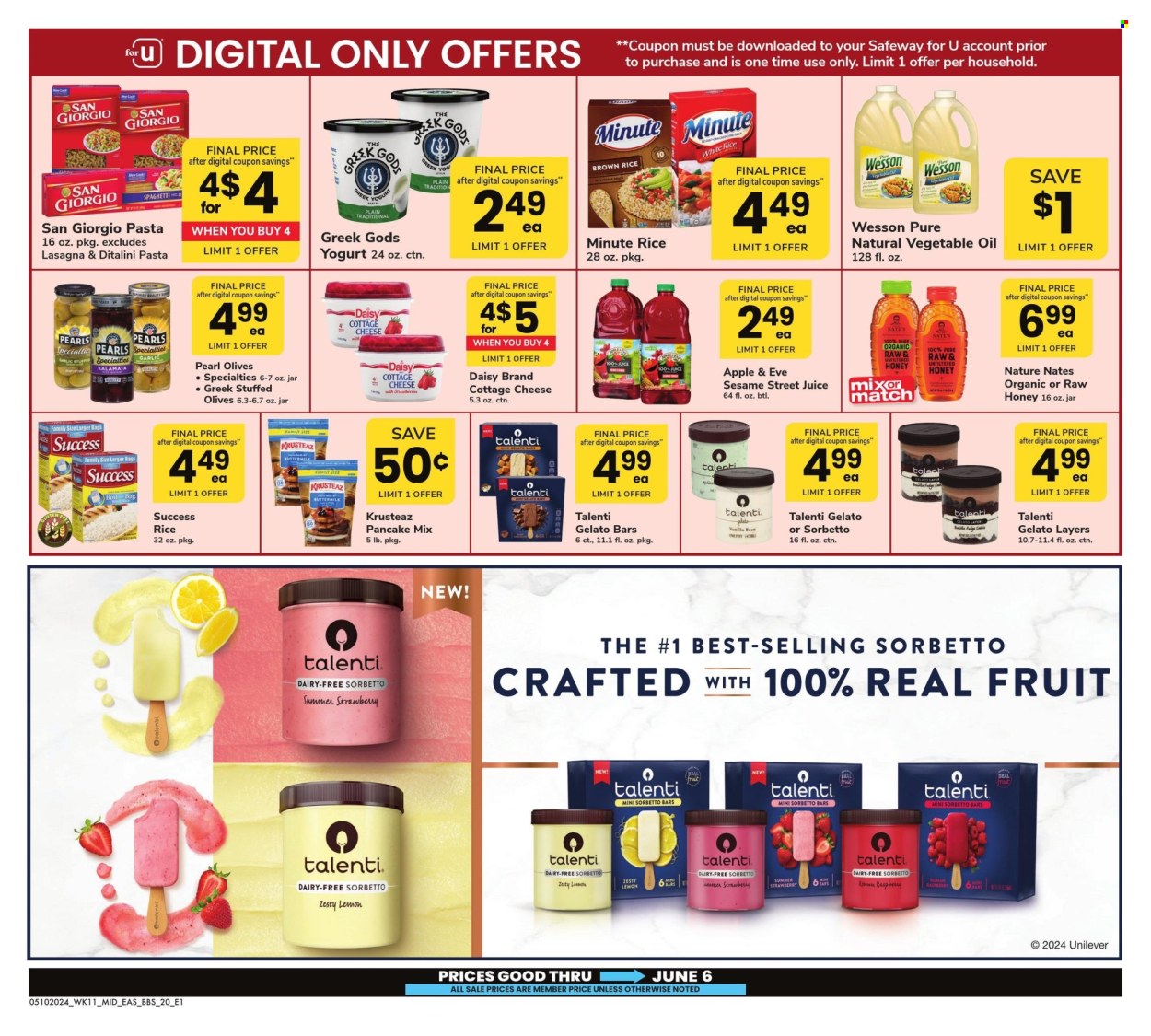 Safeway ad - 05/10/2024 - 06/06/2024. Page 20