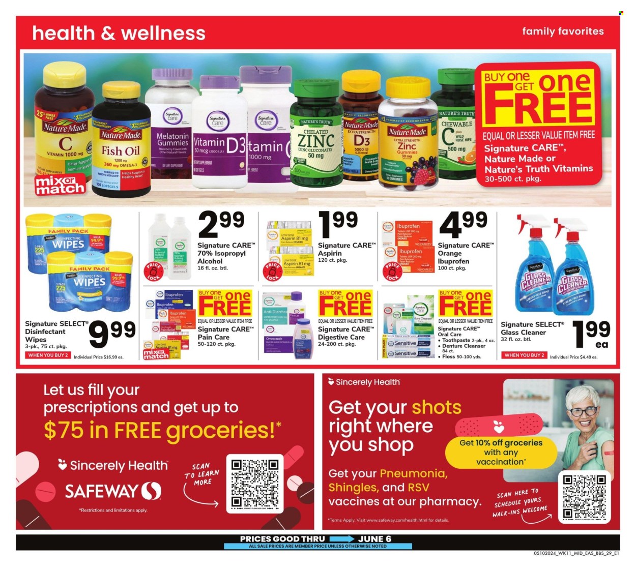 Safeway ad - 05/10/2024 - 06/06/2024. Page 29