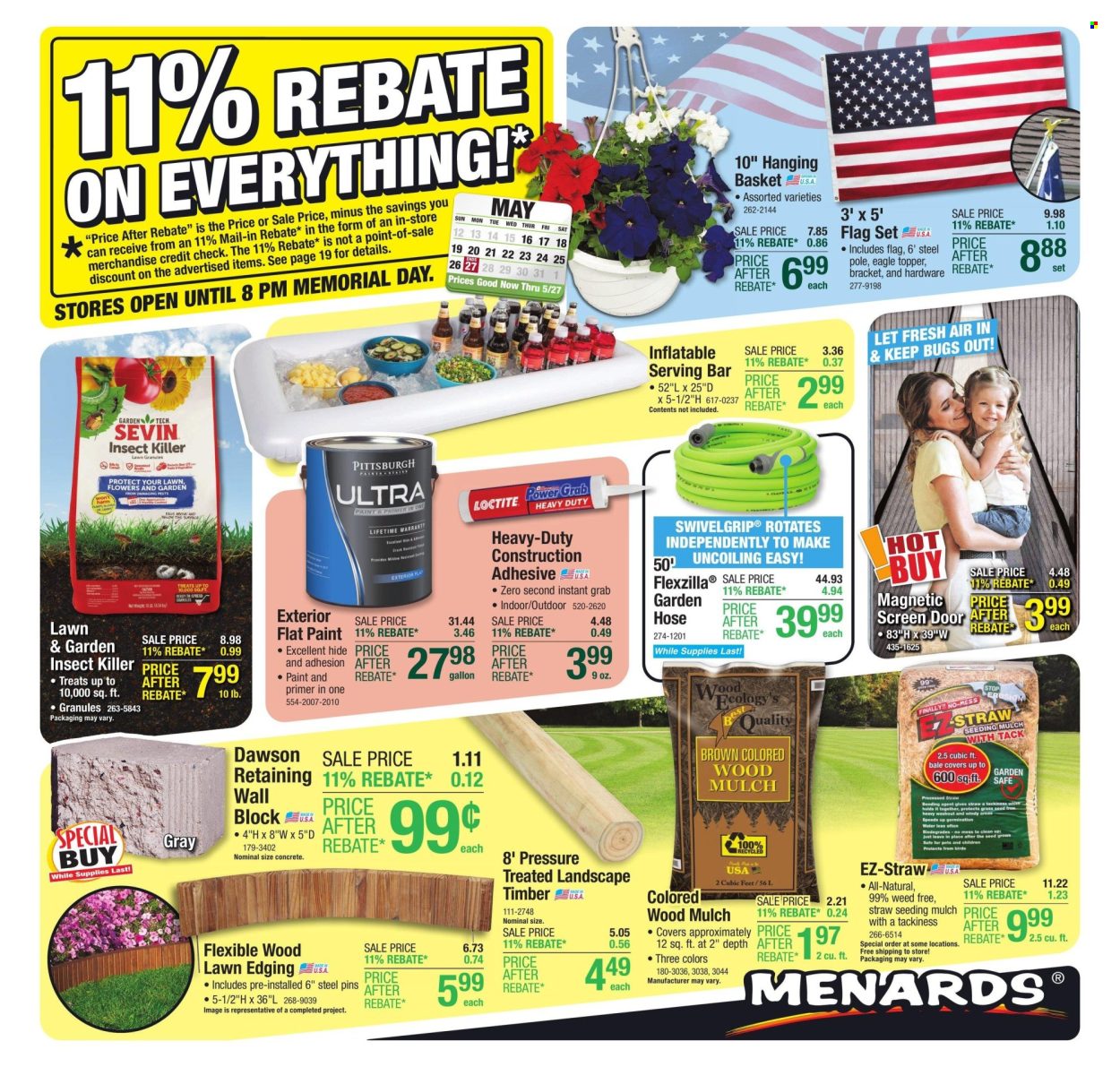 Menards ad - 05/16/2024 - 05/27/2024. Page 1