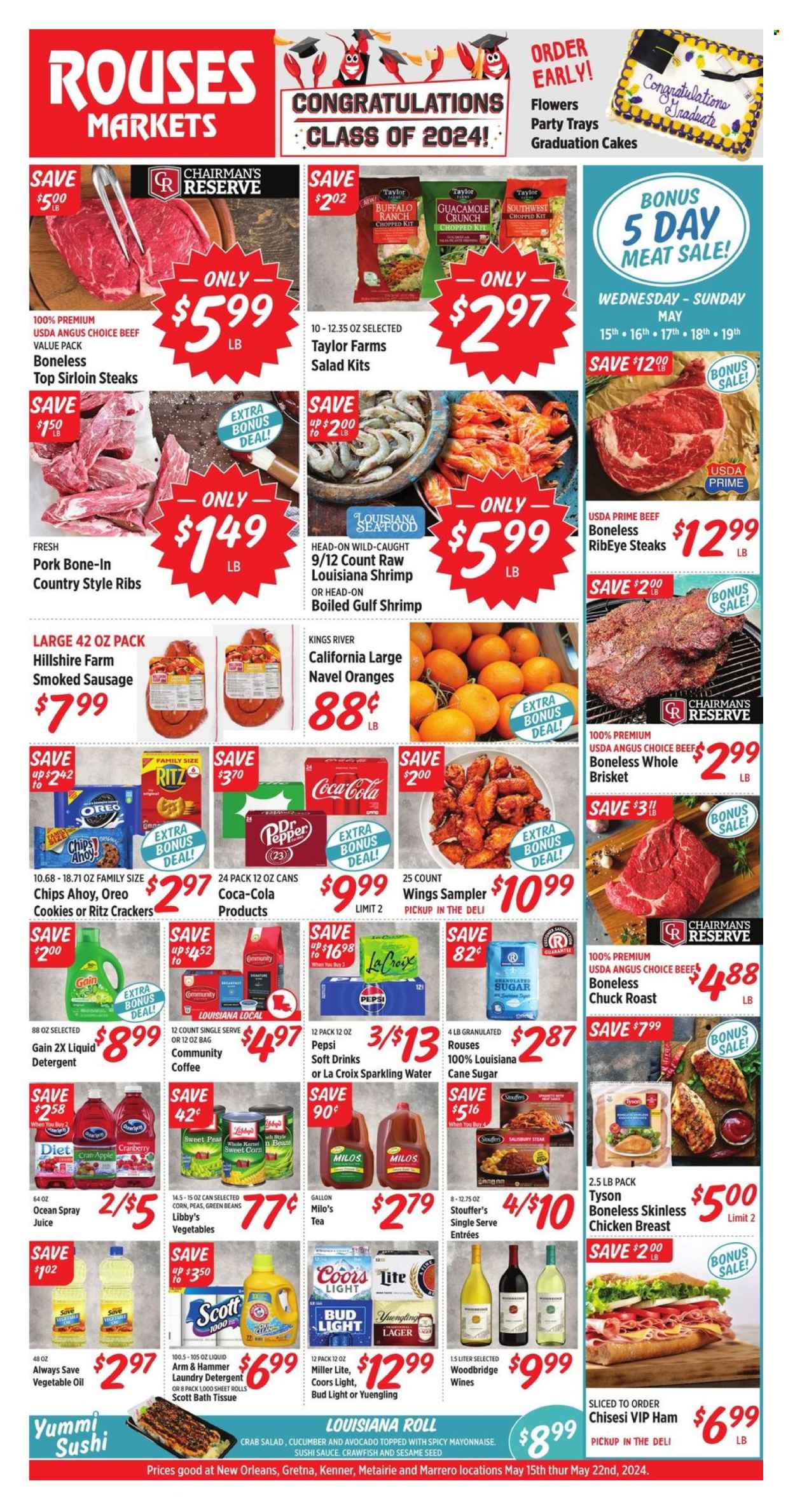 Rouses Markets ad - 05/15/2024 - 05/19/2024. Page 1