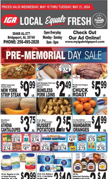 IGA Flyer - 05/16/2024 - 05/22/2024.