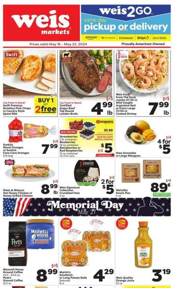 Weis Flyer - 05/16/2024 - 05/22/2024.