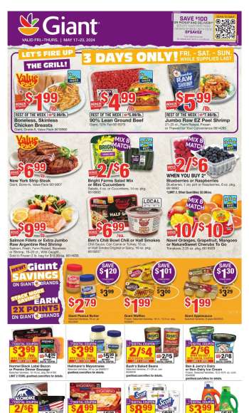 Giant Food Flyer - 05/17/2024 - 05/23/2024.