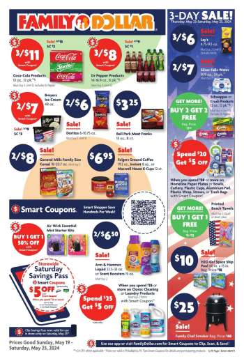Family Dollar Flyer - 05/19/2024 - 05/25/2024.