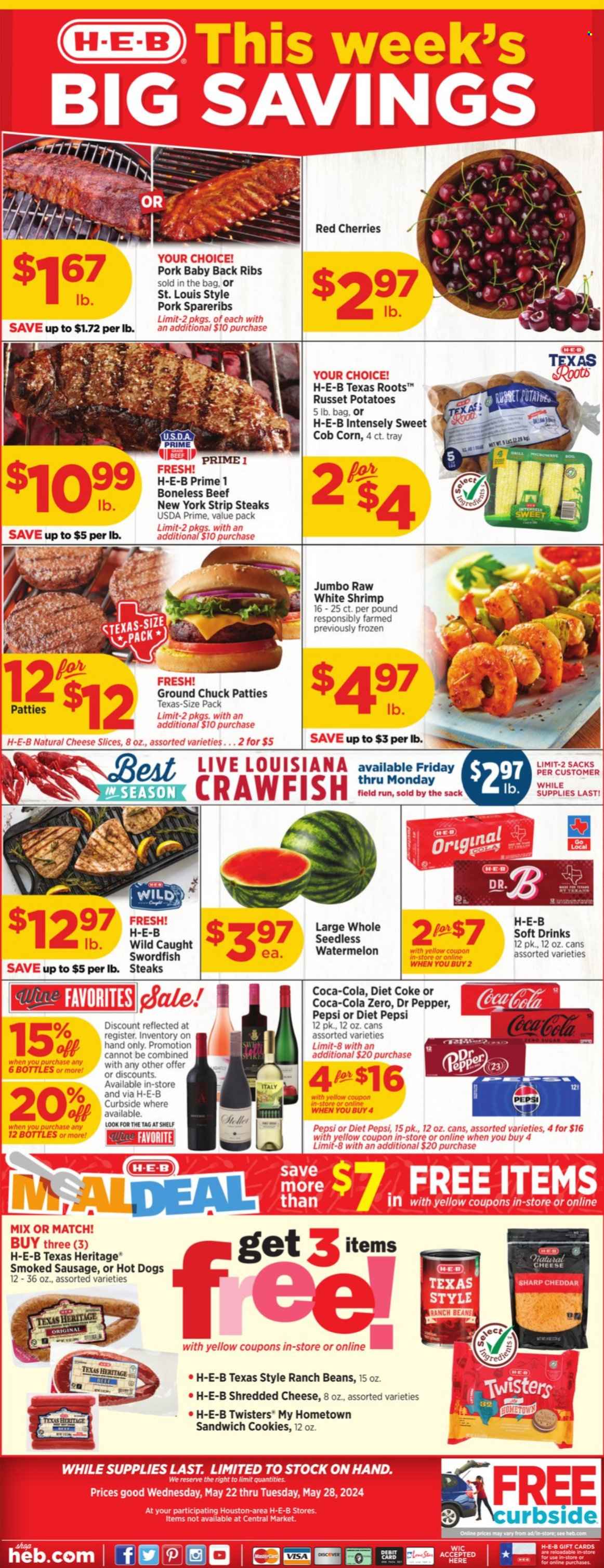H-E-B ad - 05/22/2024 - 05/28/2024. Page 1