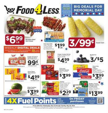 Food 4 Less Flyer - 05/22/2024 - 05/28/2024.