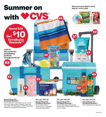 CVS Pharmacy Flyer - 05/26/2024 - 06/08/2024.
