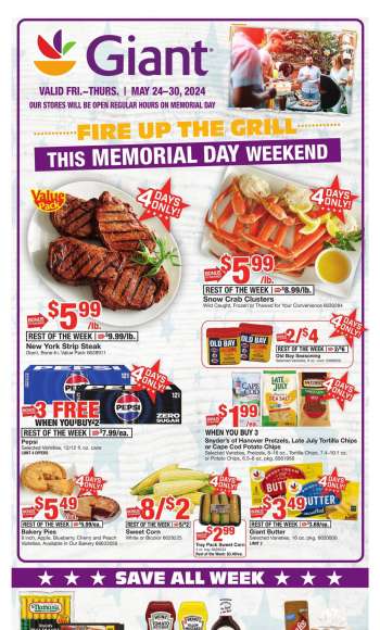 Giant Food Flyer - 05/24/2024 - 05/30/2024.