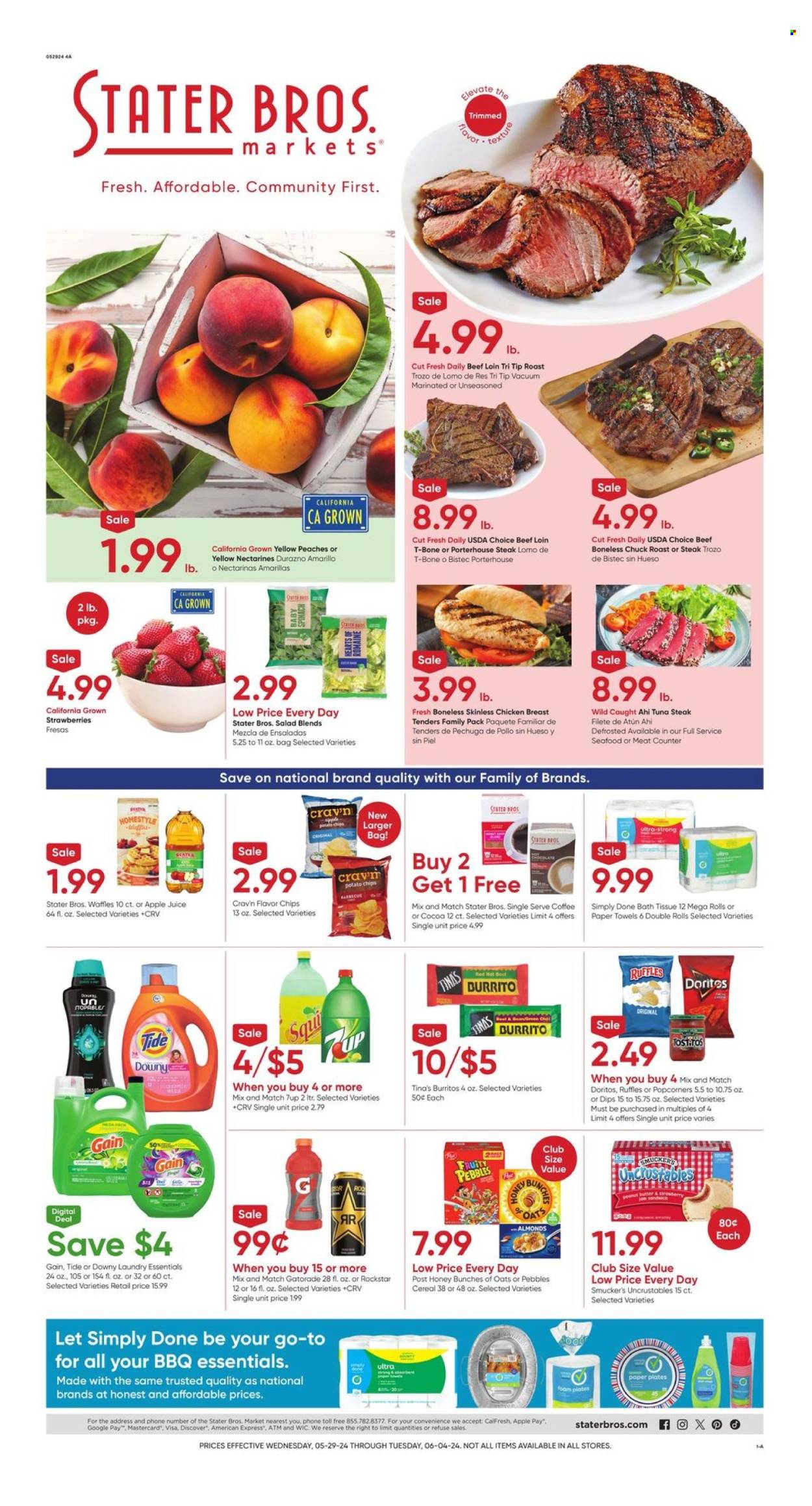 Stater Bros. ad - 05/29/2024 - 06/04/2024. Page 1