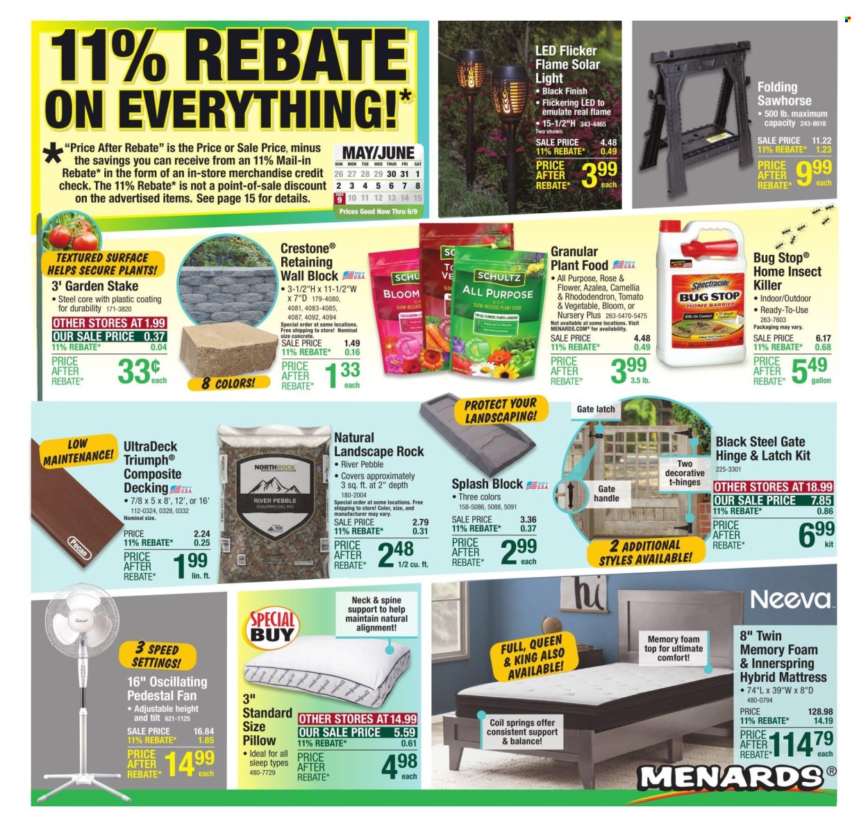 Menards ad - 05/30/2024 - 06/09/2024. Page 1