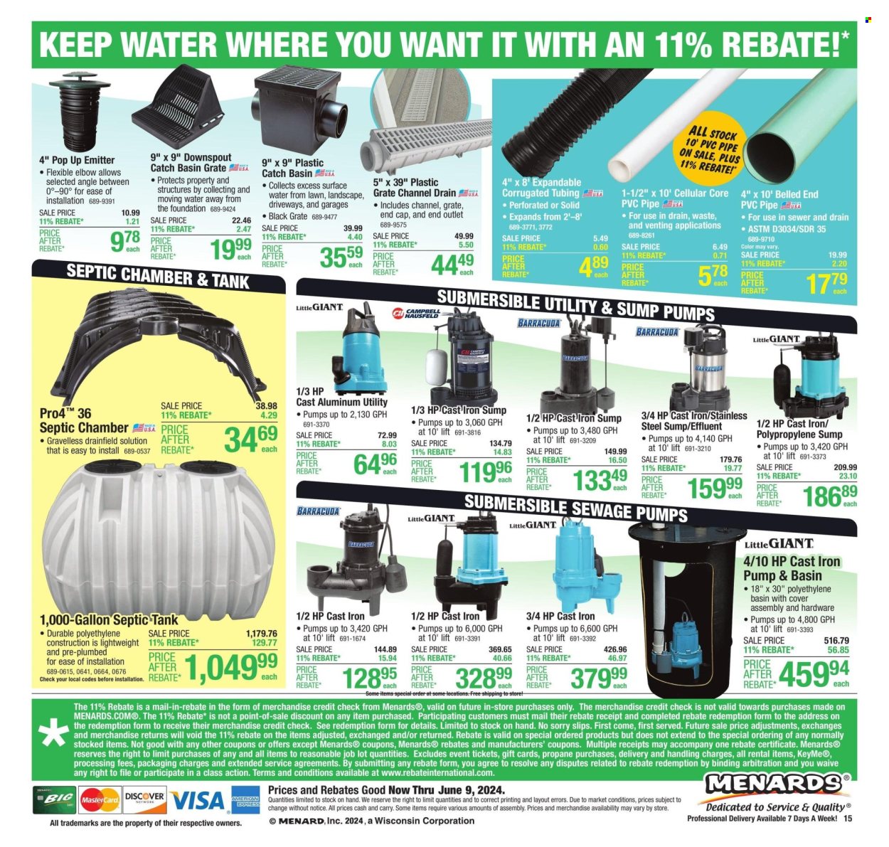 Menards ad - 05/30/2024 - 06/09/2024. Page 26