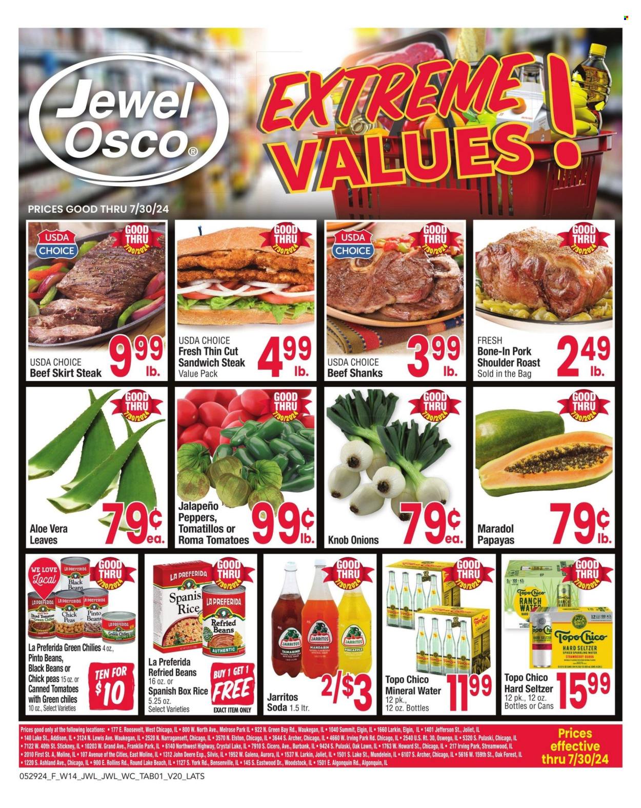 Jewel Osco ad - 05/29/2024 - 07/30/2024. Page 1