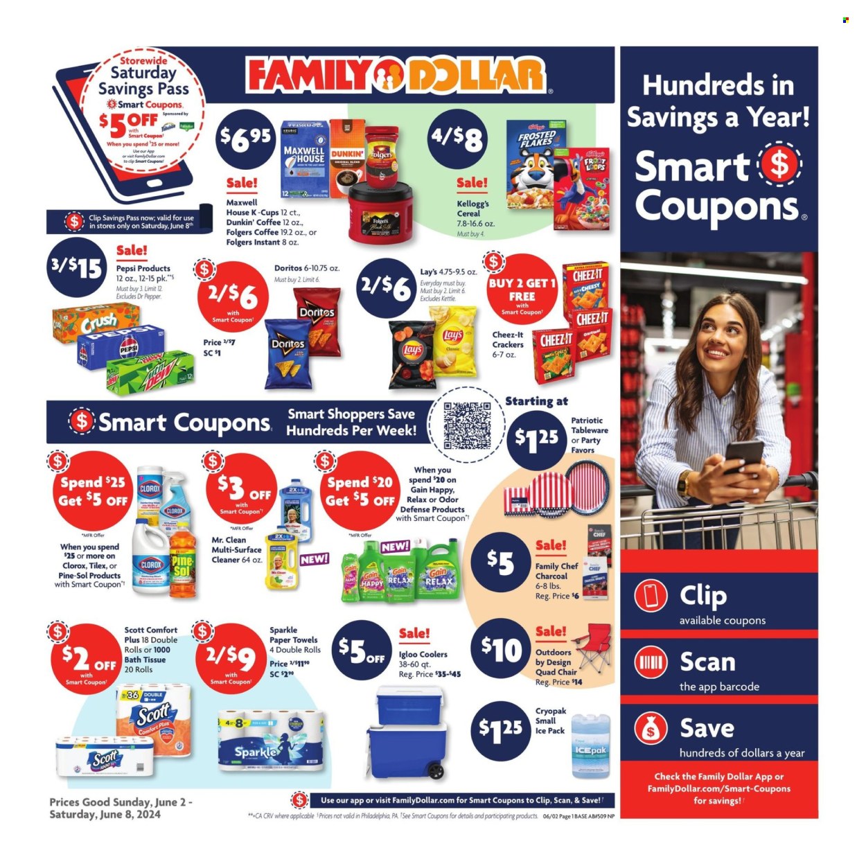 Family Dollar ad - 06/02/2024 - 06/08/2024. Page 1