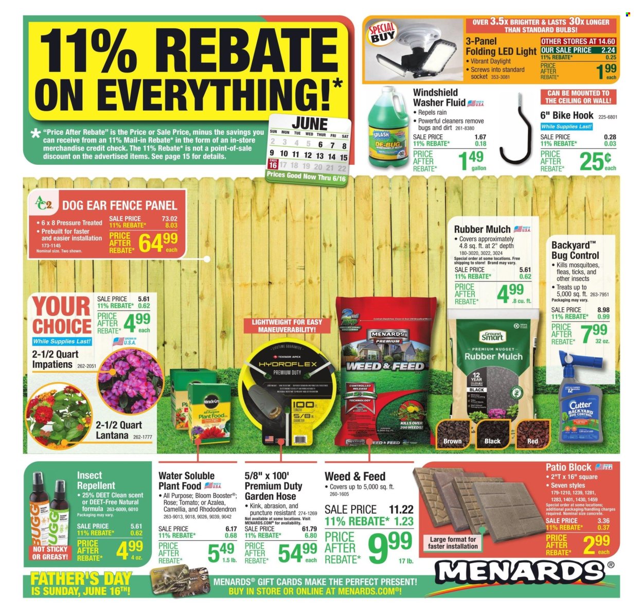 Menards ad - 06/06/2024 - 06/16/2024. Page 1